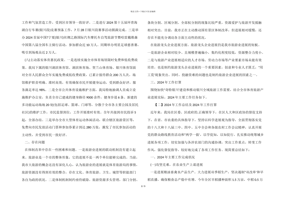 2024年的工作总结及2024年工作计划_第2页