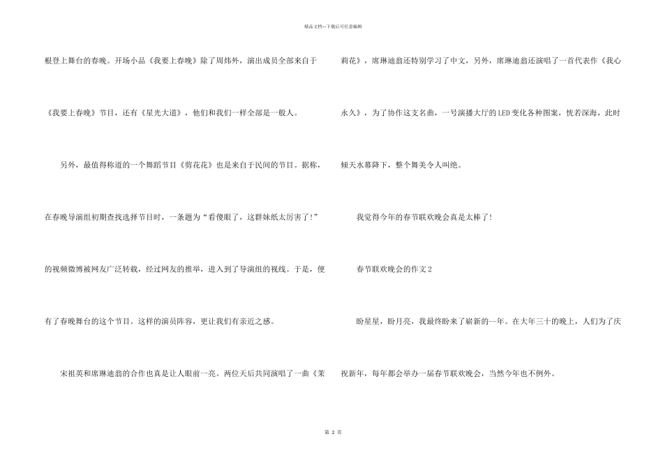 2024年的春节联欢晚会的_第2页
