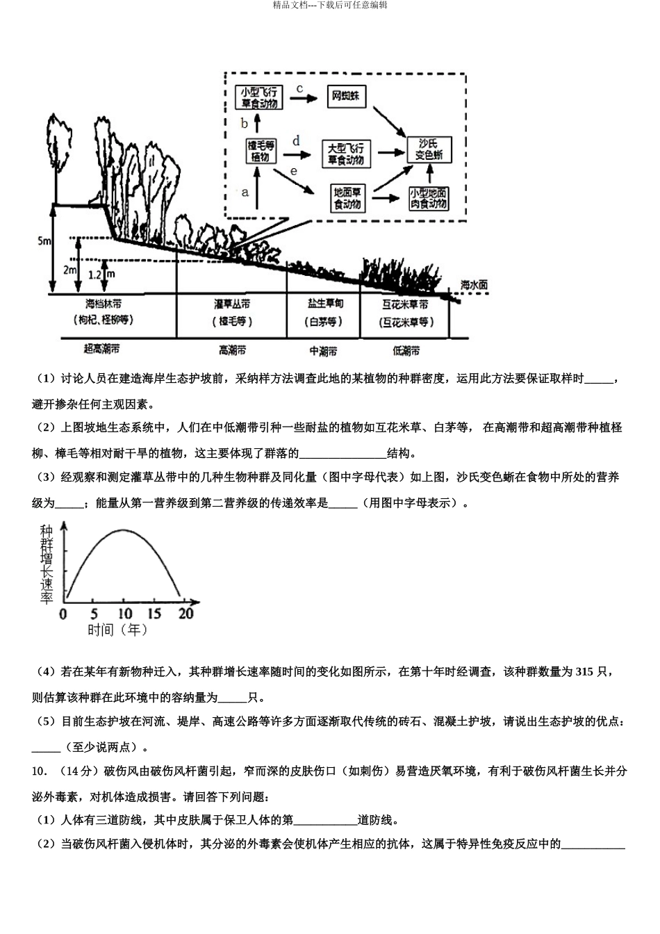 2024年福建省平和县第一中学高三第六次模拟考试生物试卷含解析_第3页