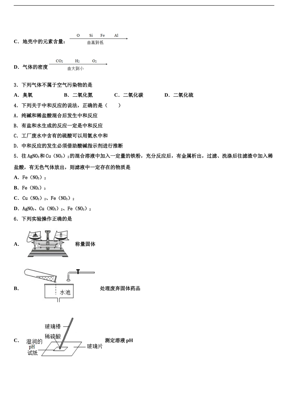 2024年福建省福州市鳌峰毕业升学考试模拟卷化学卷含解析_第2页