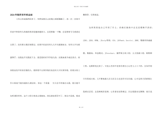 2024年程序员年终总结
