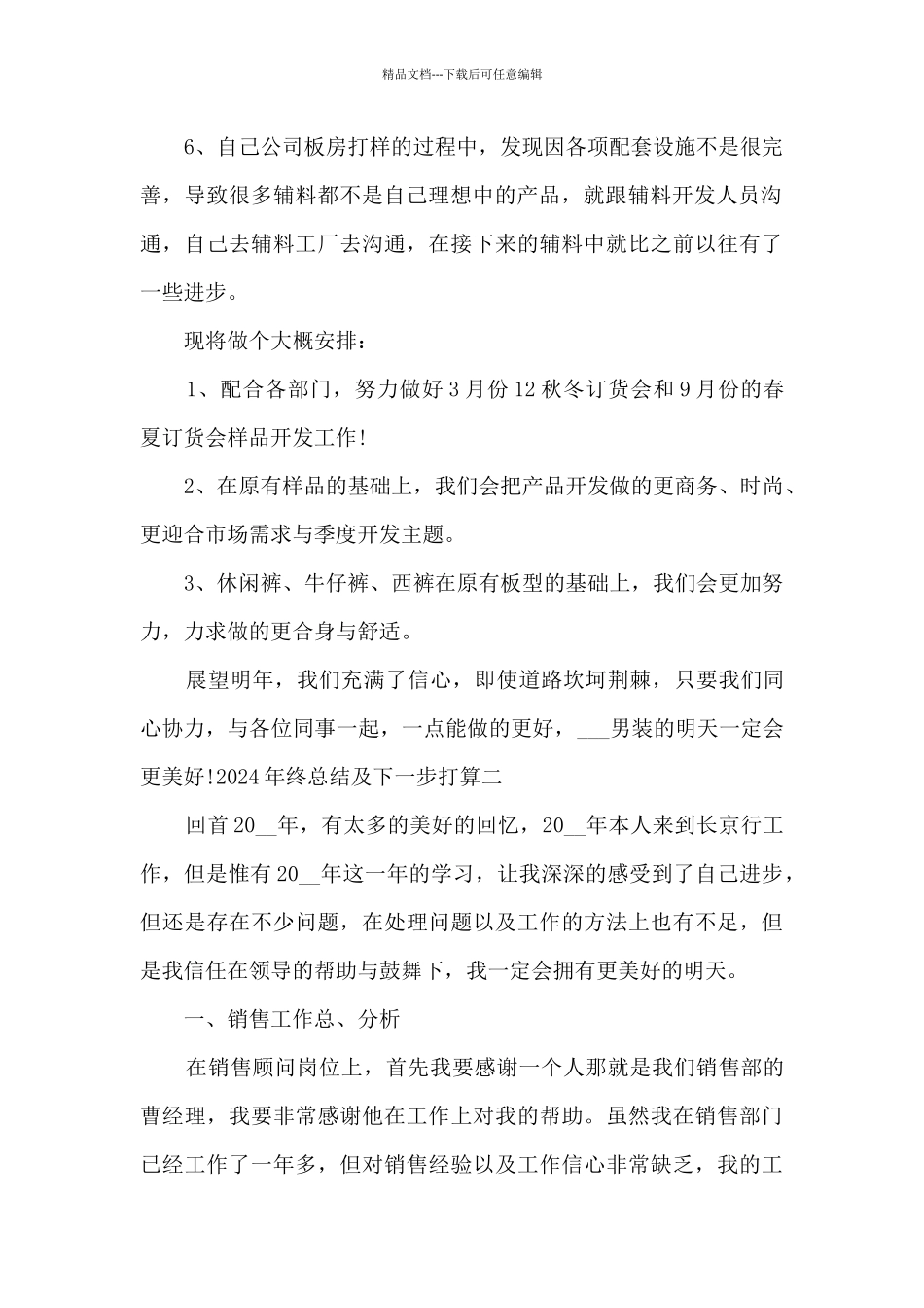 2024年终总结及下一步打算_第2页