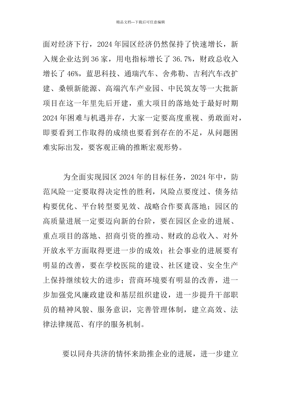 2024年经济工作务虚会发言材料_第3页