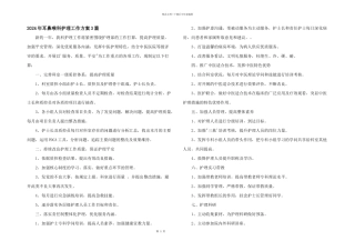 2024年耳鼻喉科护理工作计划3篇