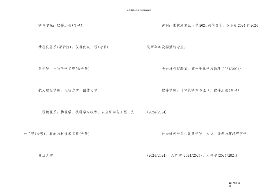 2024年考研名校冷门专业统计和分析_第2页