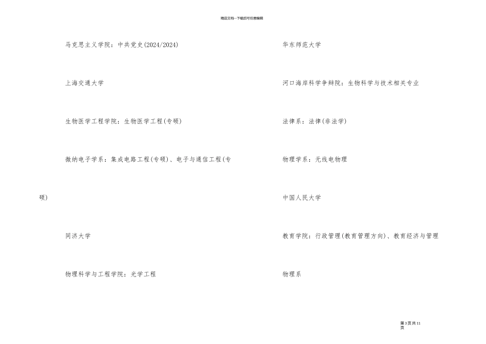 2024年考研名校冷门专业统计和分析_第3页
