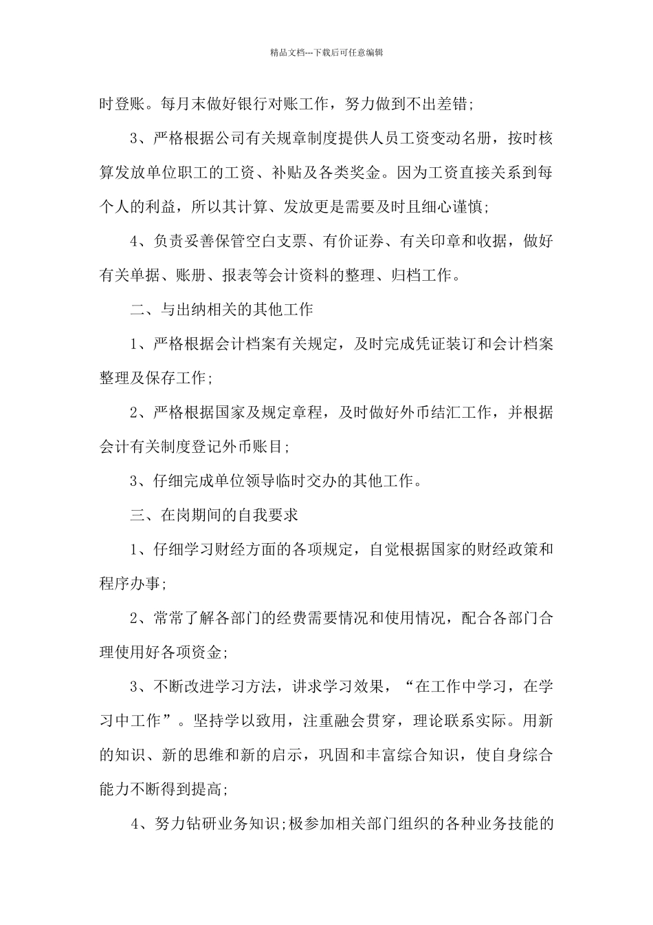 2024年财务出纳工作总结_第2页