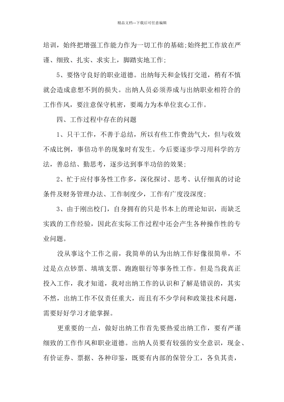 2024年财务出纳工作总结_第3页