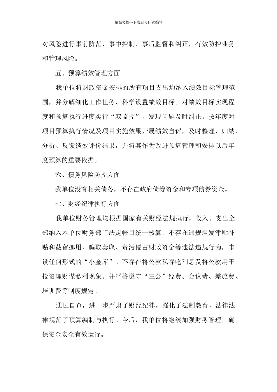 2024年财务自查自纠报告_第3页