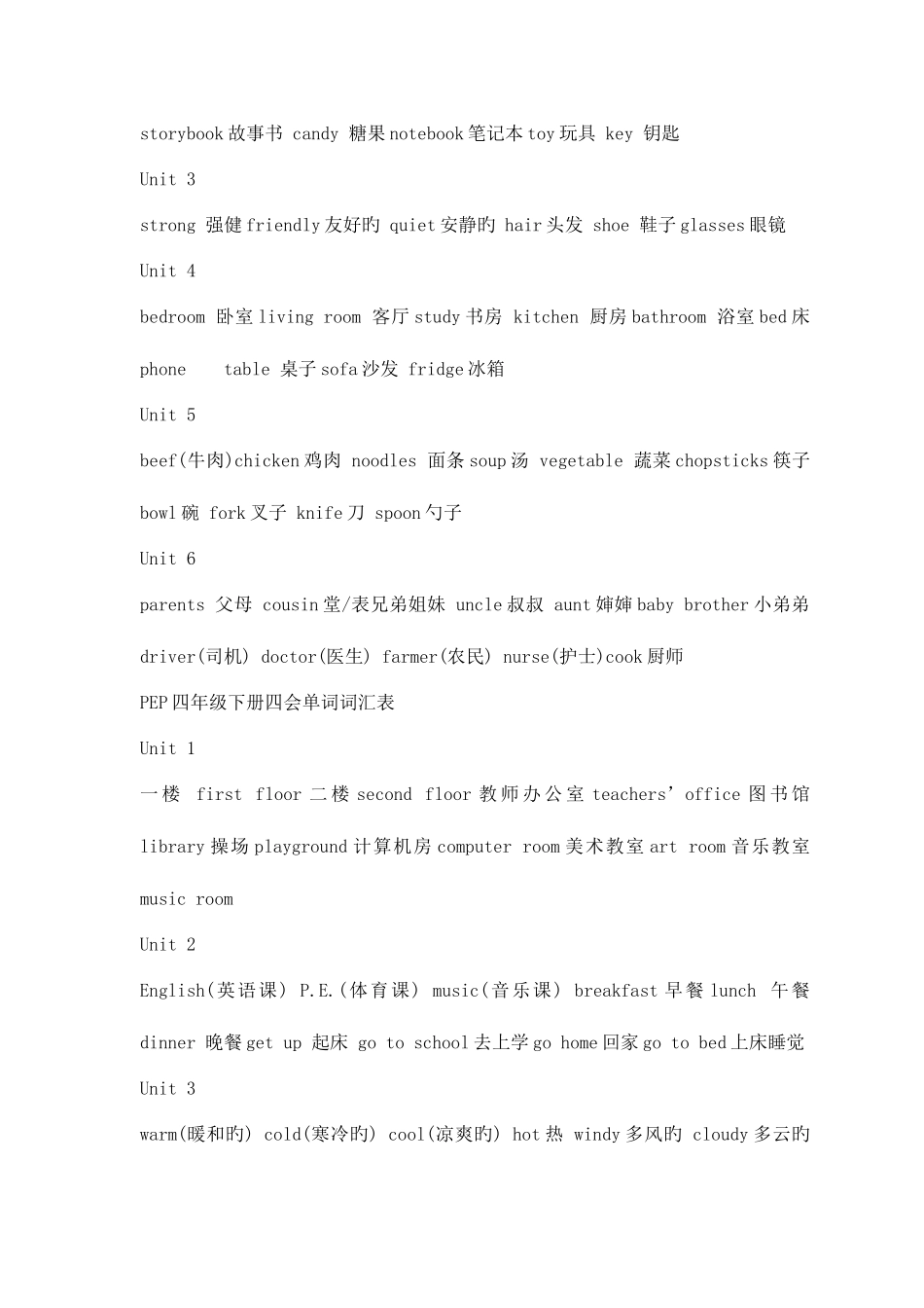 2025年小学英语必背单词总汇_第3页