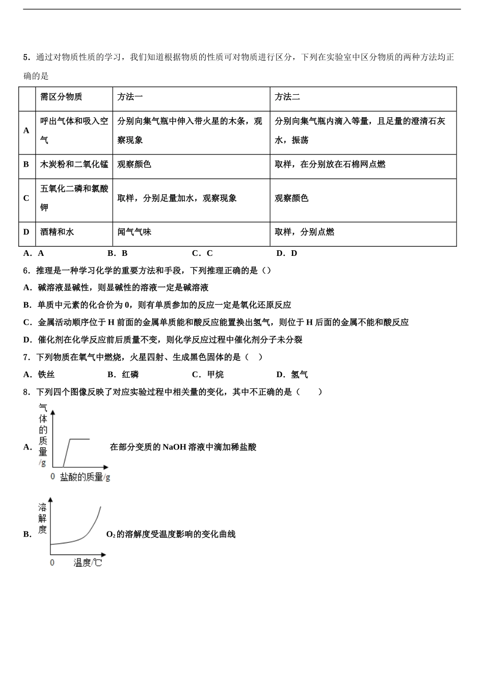 2024年辽宁省抚顺县中考化学猜题卷含解析_第2页