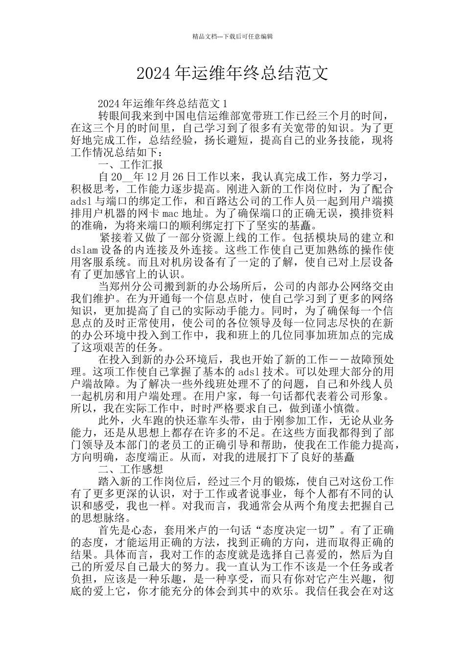 2024年运维年终总结范文_第1页