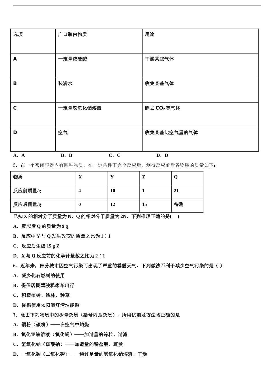 2024年重庆市渝北区渝汉初级中学中考化学押题试卷含解析_第2页