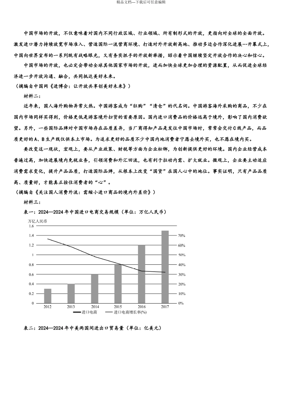 2024年重庆市部分区县高考冲刺押题语文试卷含解析_第3页