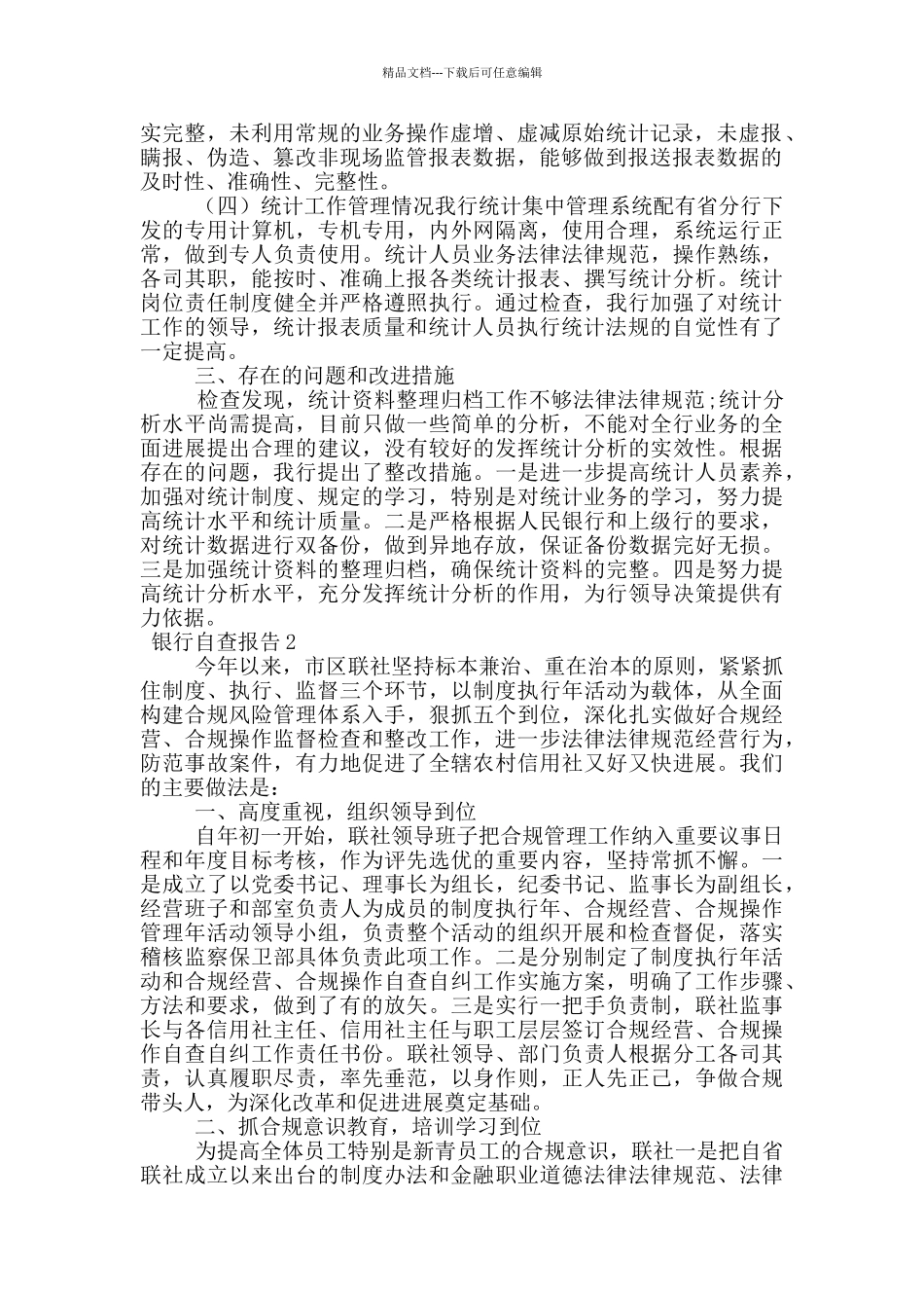 2024年银行自查报告_第2页