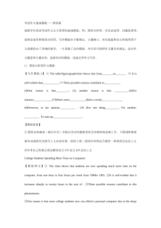 2025年成人学位英语考试作文速成模板