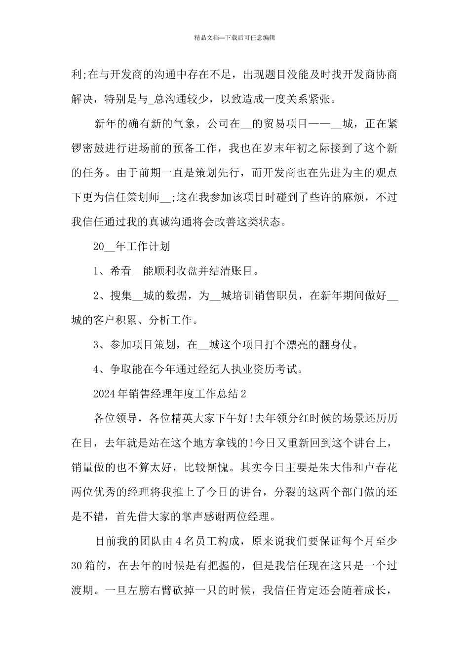 2024年销售经理年度工作总结7篇_第2页