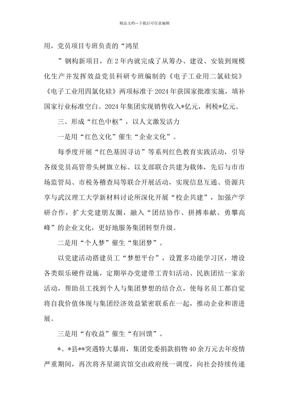 2024年集团公司党建“五化”经验材料_第3页