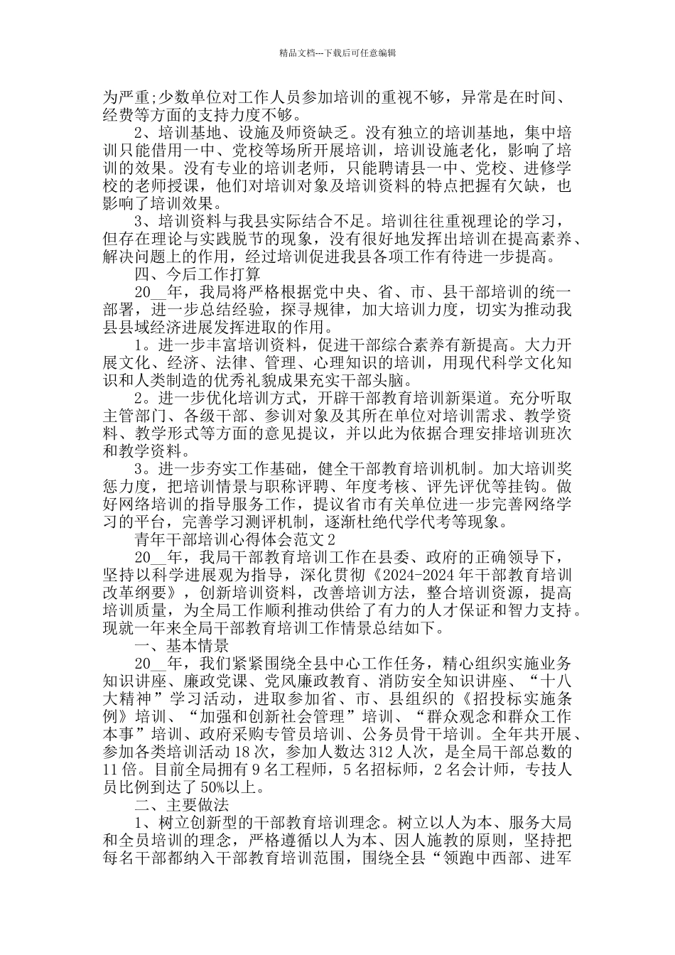 2024年青年干部培训心得体会范文五篇_第3页