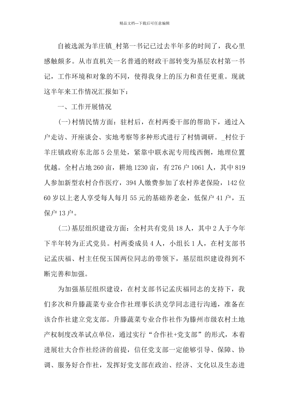 2024年驻村第一书记驻村以来工作总结八篇_第3页