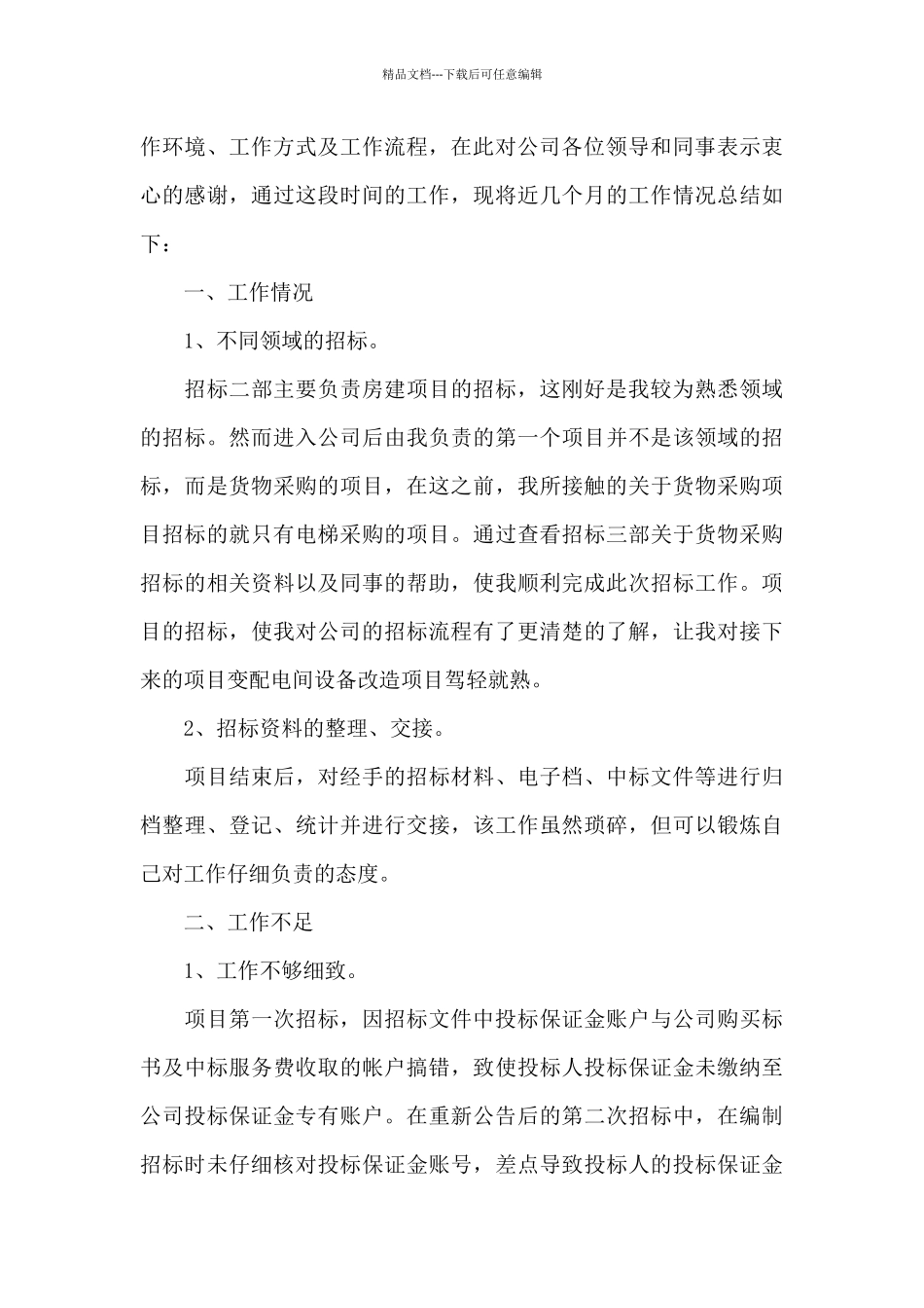 2024招标代理年终工作总结_第3页