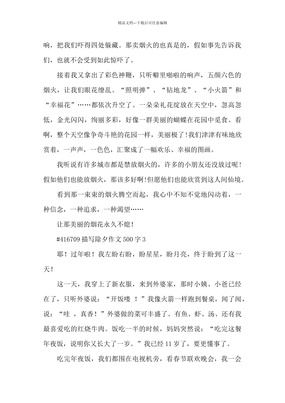 2024描写除夕作文500字6篇_第2页