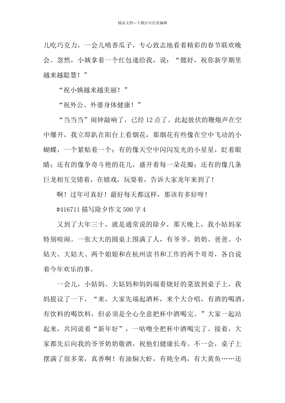 2024描写除夕作文500字6篇_第3页
