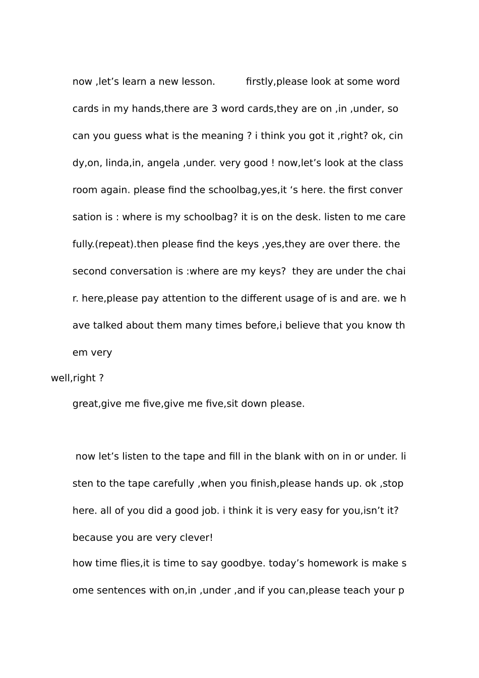 2025年小学英语面试试讲全英范例_第3页