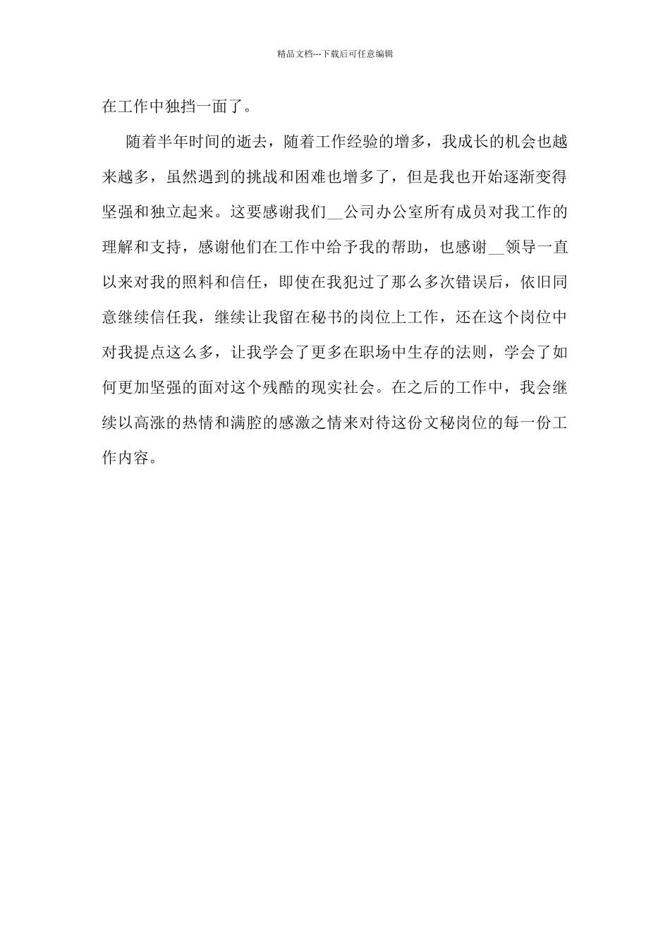 2024文秘工作总结范文7篇_第2页