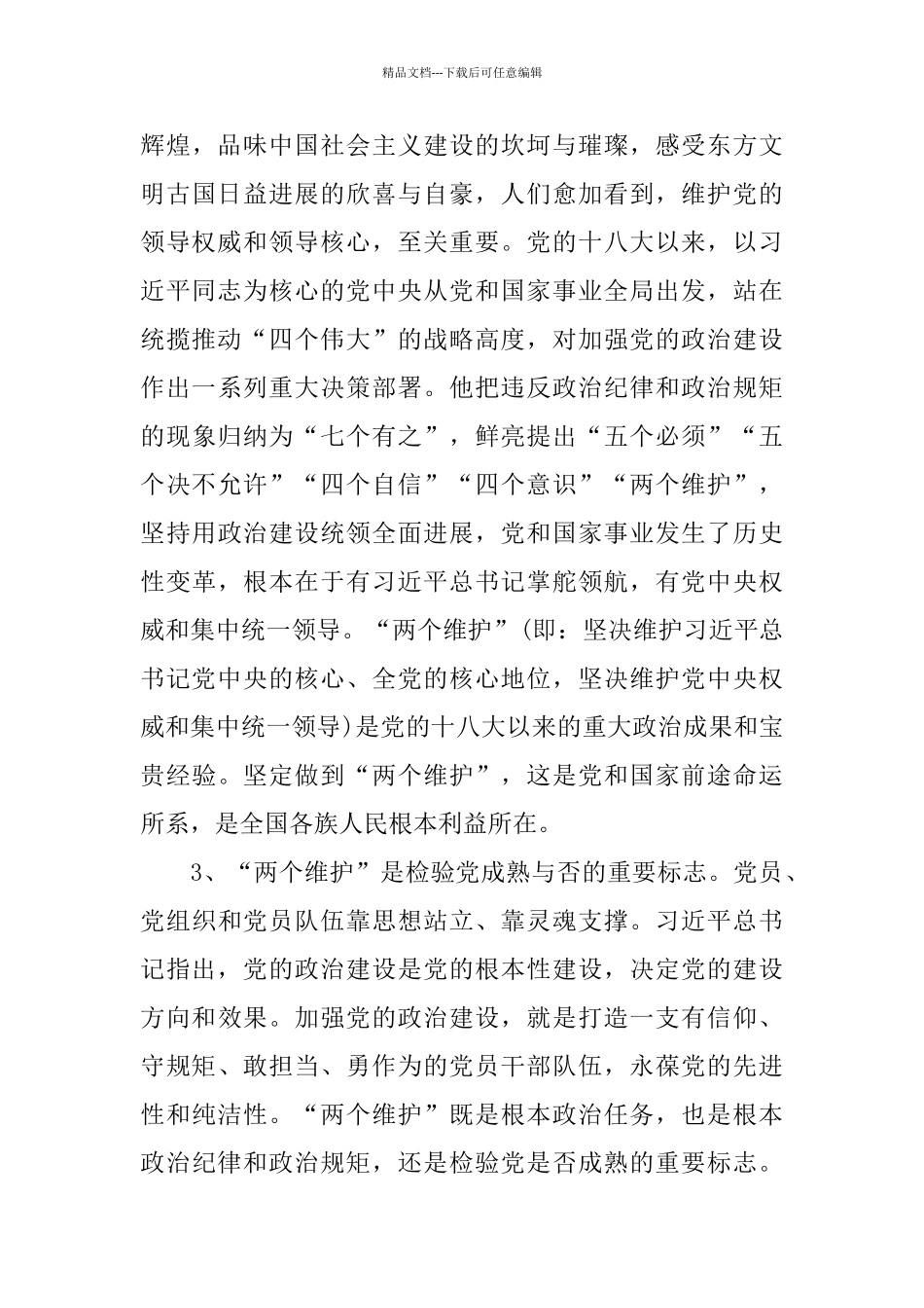 2024新时代做到“两个维护”基本准则_第3页