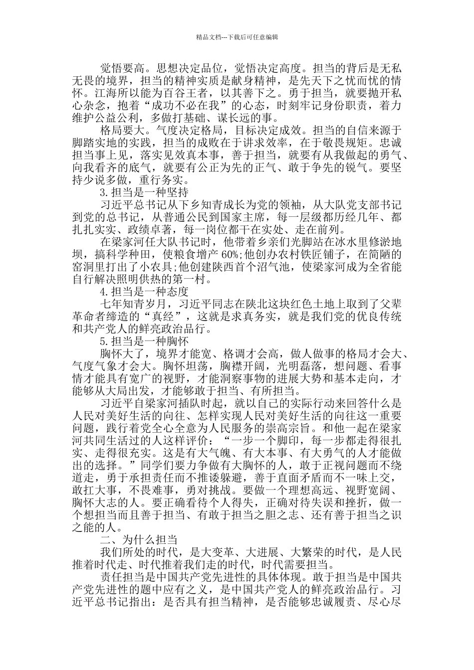 2024新时代新青年新担当新作为主题演讲稿10篇_第2页