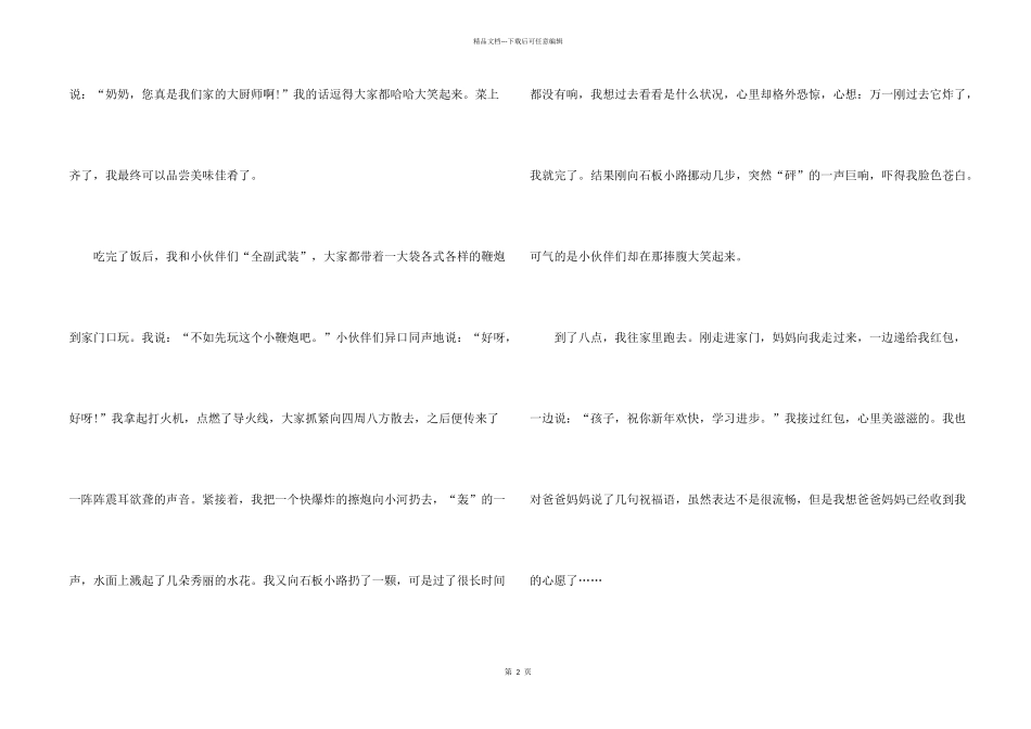2024春节满分素材10篇_第2页