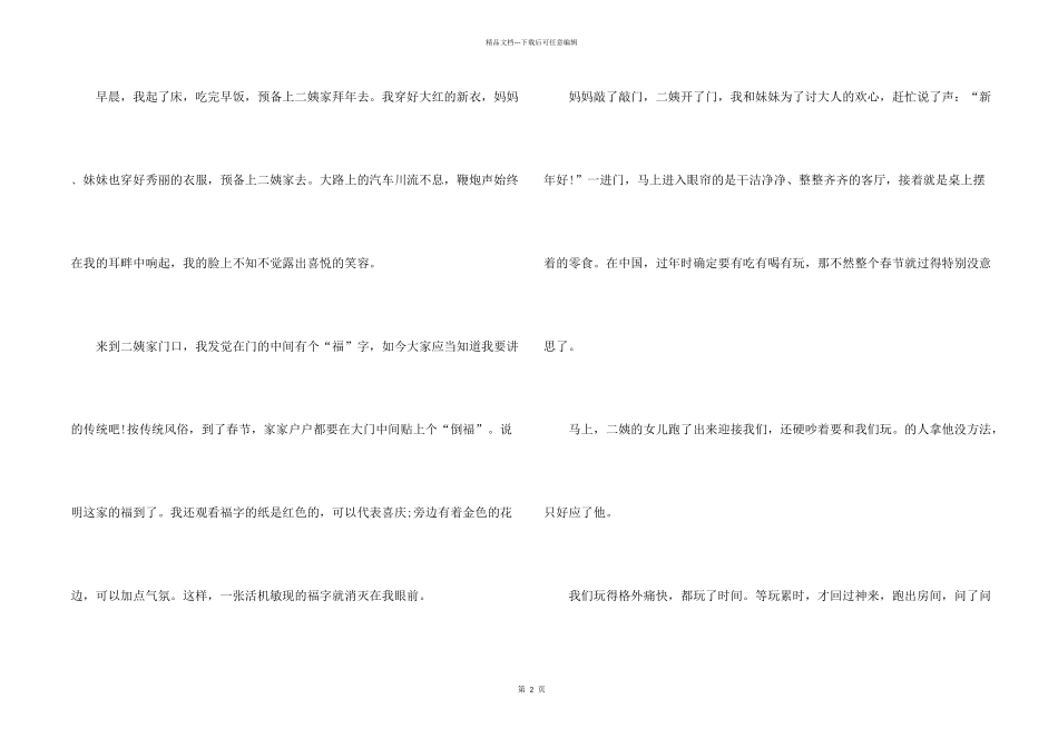 2024春节的满分十篇_第2页