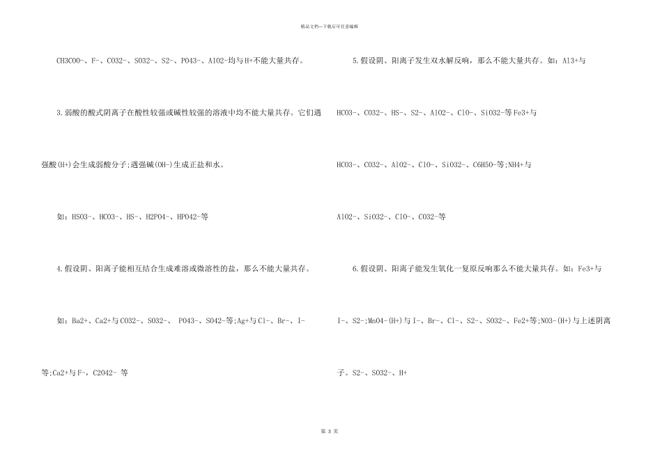 2024最全高一化学知识点整理5篇分享_第3页