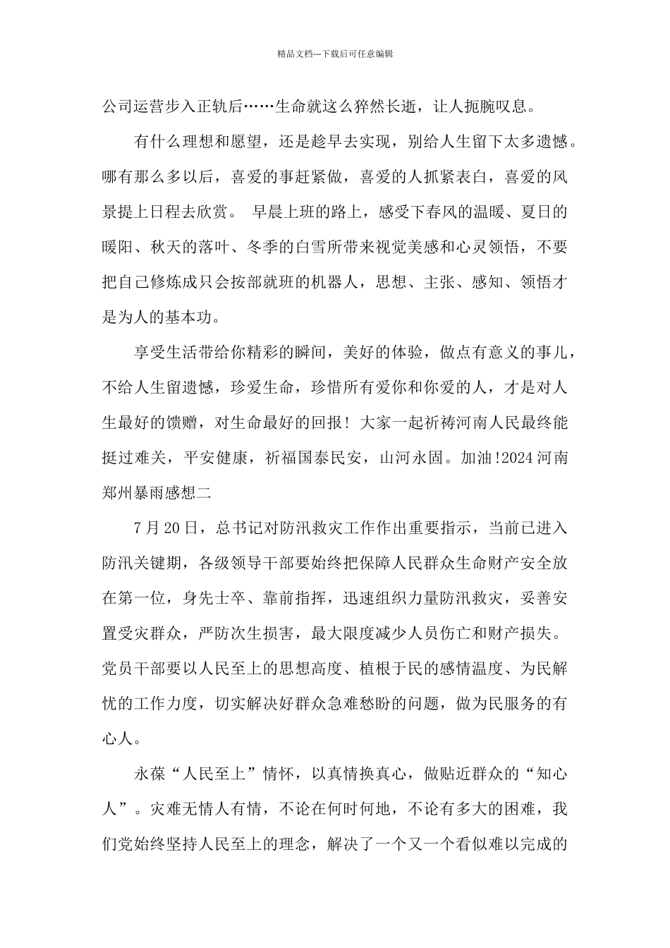 2024河南郑州暴雨感想_第2页