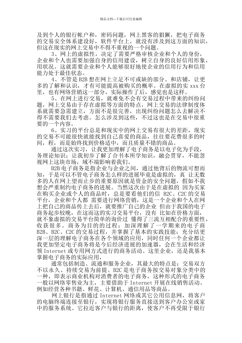 2024电子商务公司的实习报告_第3页