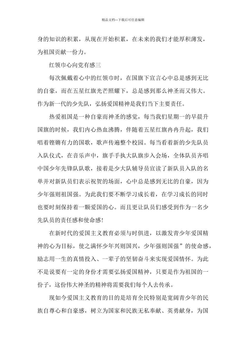2024红领巾心向党有感6篇_第3页