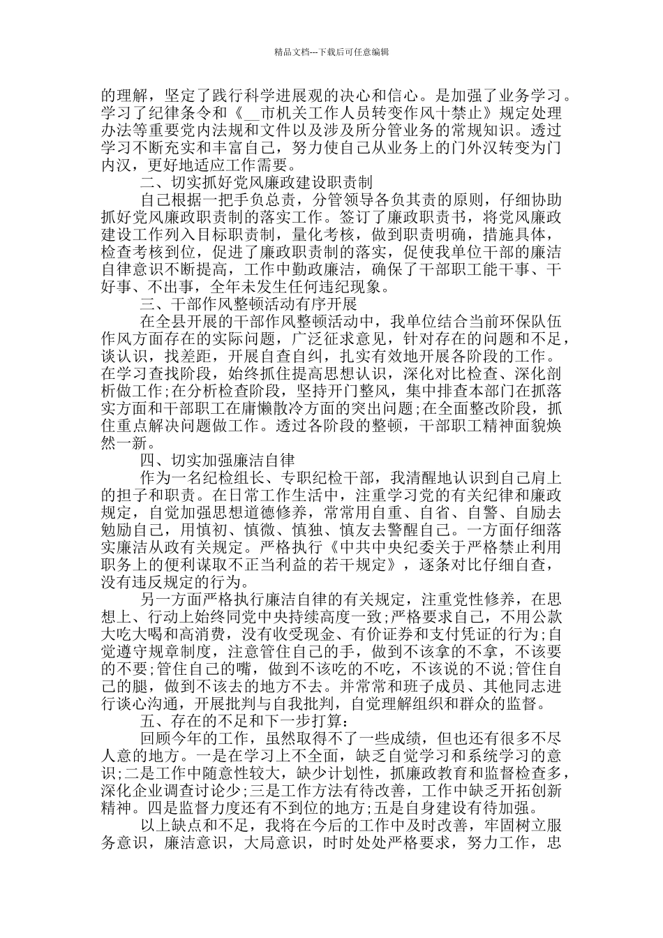 2024纪检组长述职报告_第3页