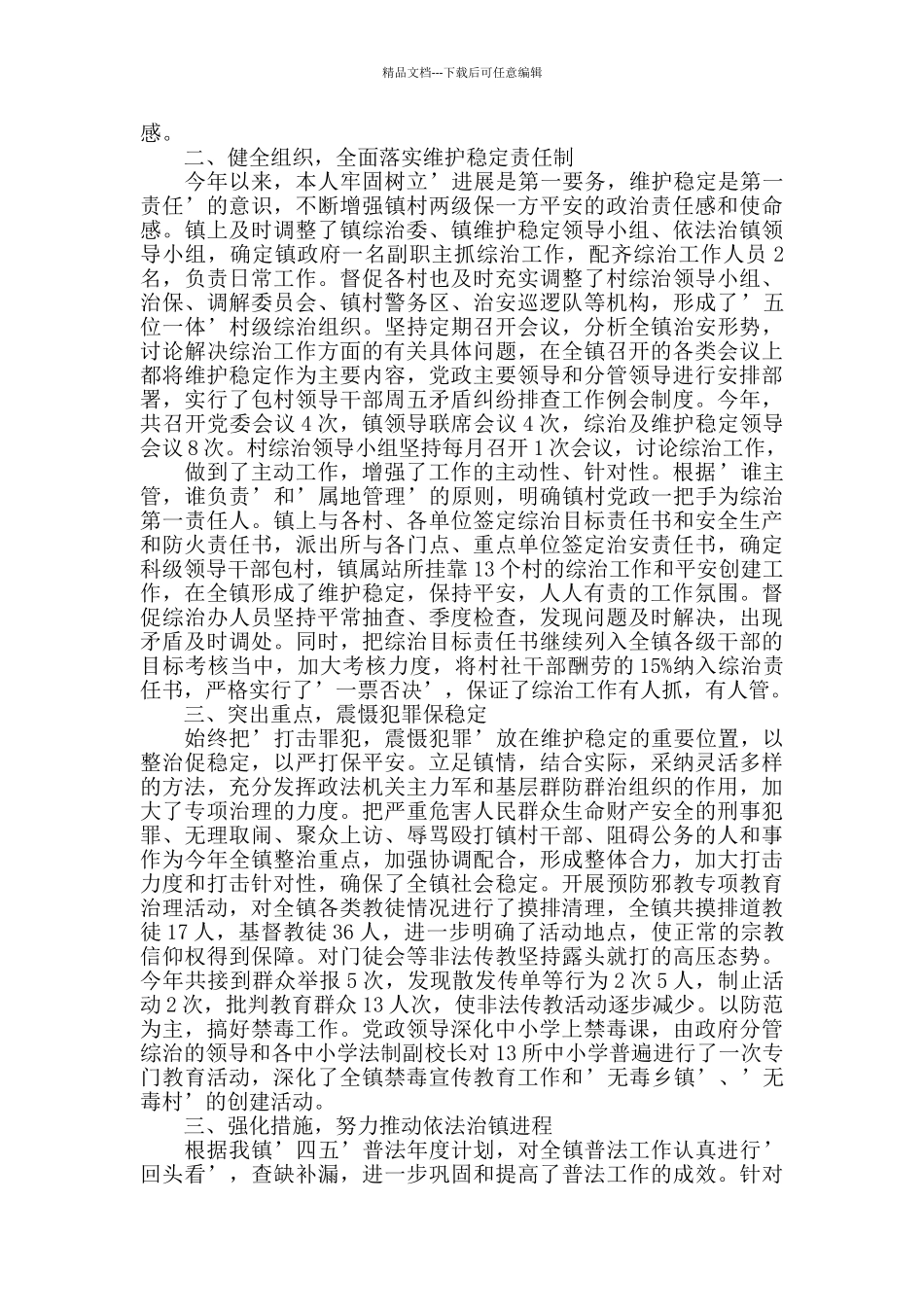 2024综治述职报告_第3页