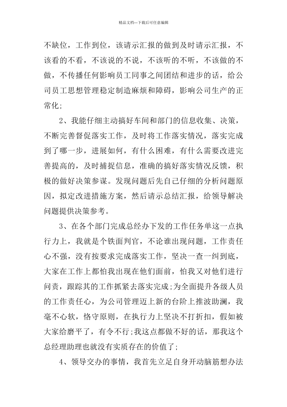 2024董事长助理工作总结范文_第3页