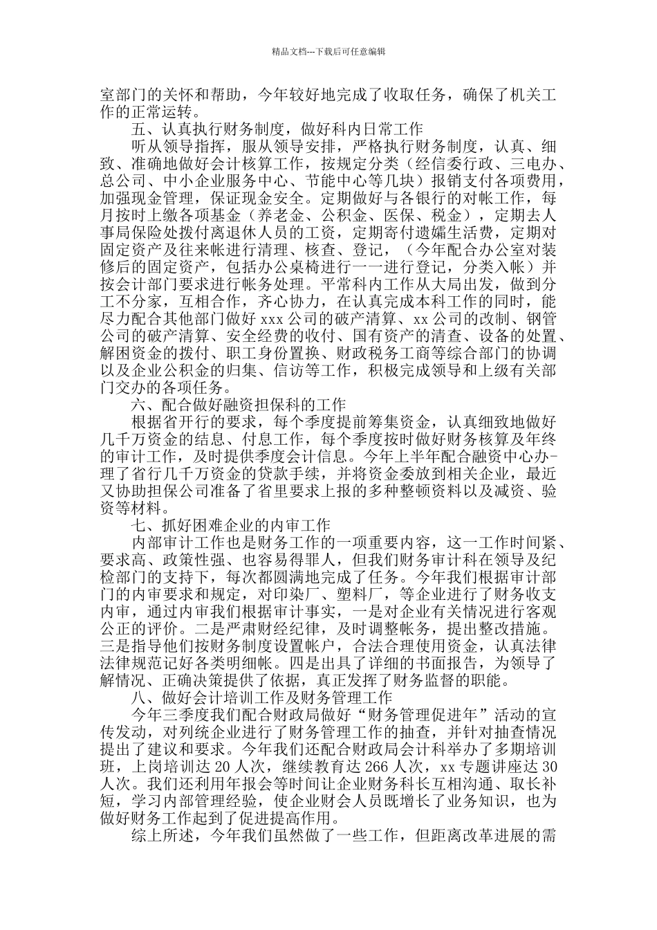 2024财务审计年终工作总结_第2页