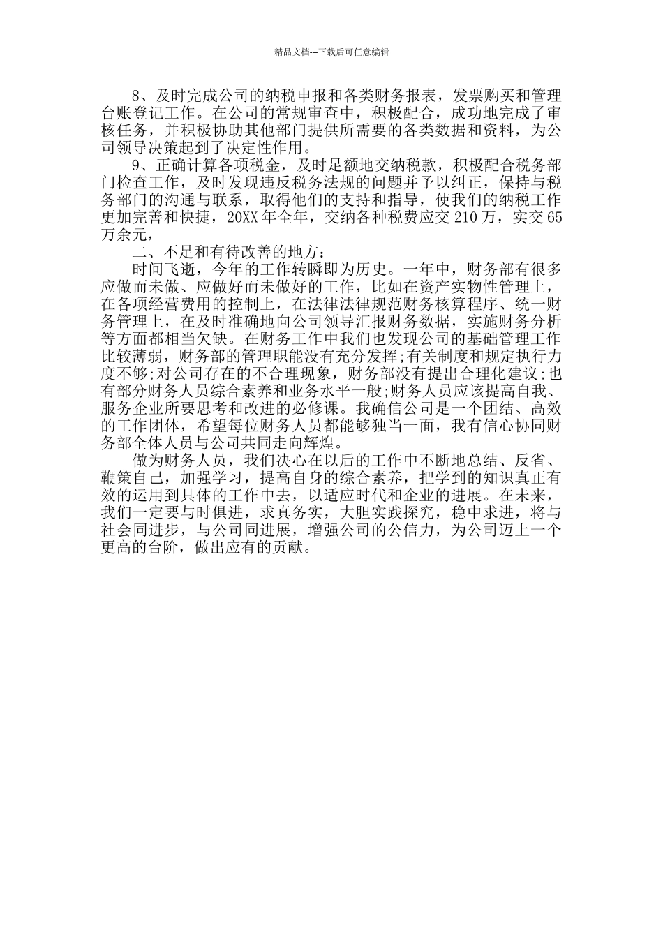 2024财务部年度工作总结_第2页