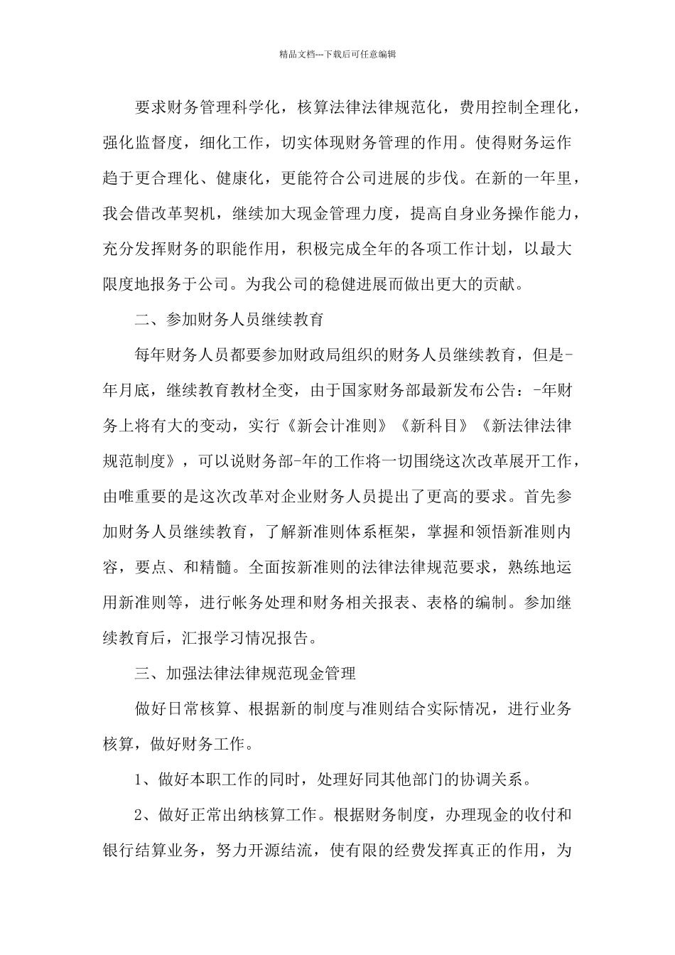 2024财务部门工作计划_第3页