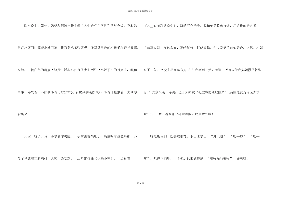 2024过年小学四年级500字_第3页