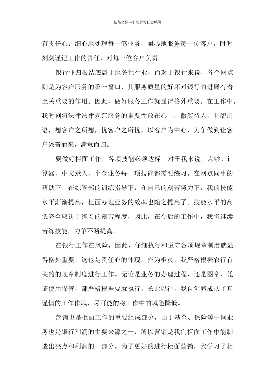 2024银行个人工作总结精品_第2页