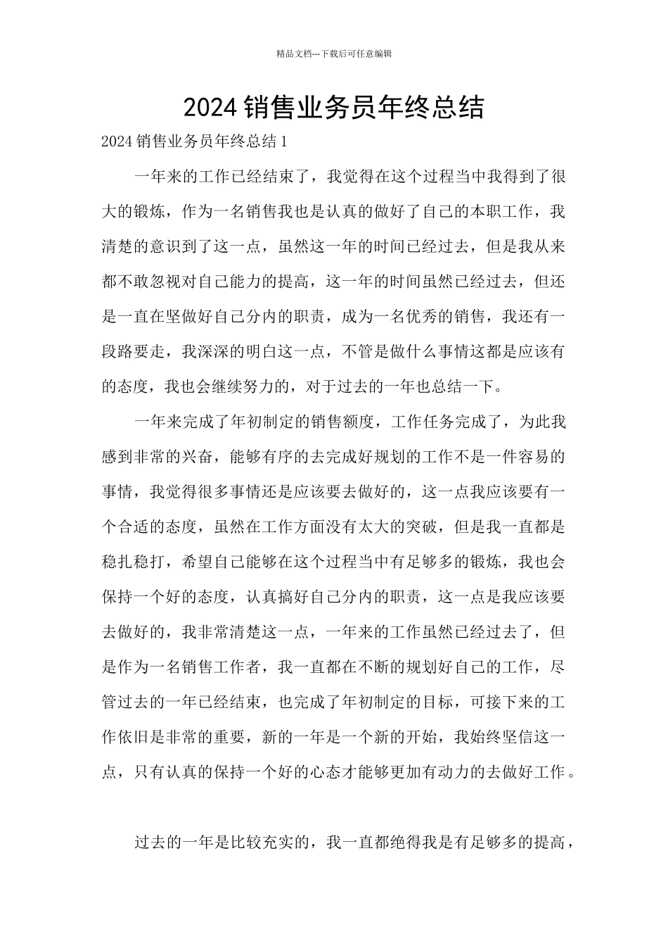 2024销售业务员年终总结_第1页