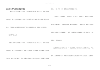2024雨水节气的来历及农事活动