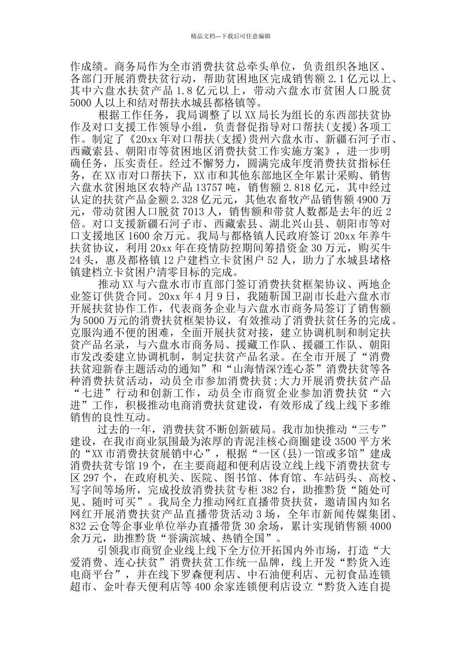 20xx年度市商务局副局长述职报告_第2页