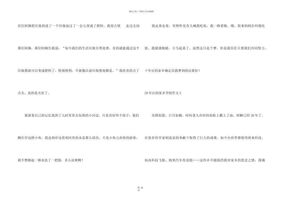 20年后的家乡小学_第3页