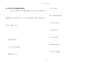 26个英文字母之英语基础口语热词
